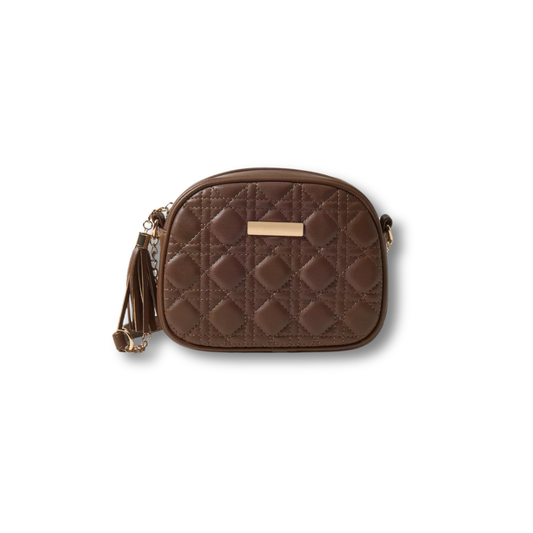 Quilted Crossbody Bag with Chain Strap